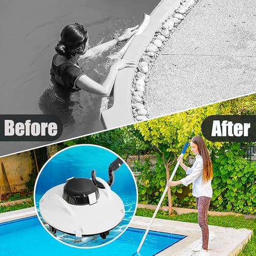 HEYIDAMAI Haken für poolroboter, mit 5 Abnehmbare Verstärkung Aluminiumstange, Pool Haken für Pool Saugroboter, Pool Reinigungszubehör Haken, Generisch Haken für Poolreiniger Roboter Zubehör – Bild 6