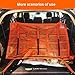 Kaskawise SUV Car Ceiling Cargo Net with Adhesive Straps,Double-Layer Mesh Car Roof Net Storage for Truck, Van,Travel Long Road Trip Camping Interior Accessories 39.3 X 23.6 Inch,Orange