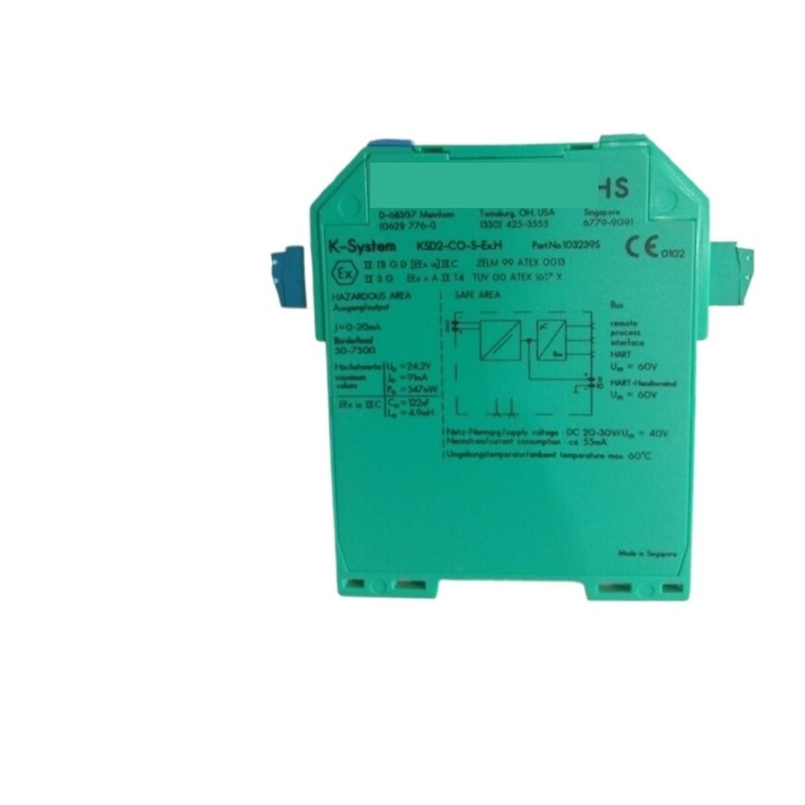 Barriera di sicurezza KFD0-CS-EX2.54 for il controllo dell'automazione industriale