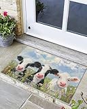 Front Door Mat Outside Entrance, Farmhouse Animals...