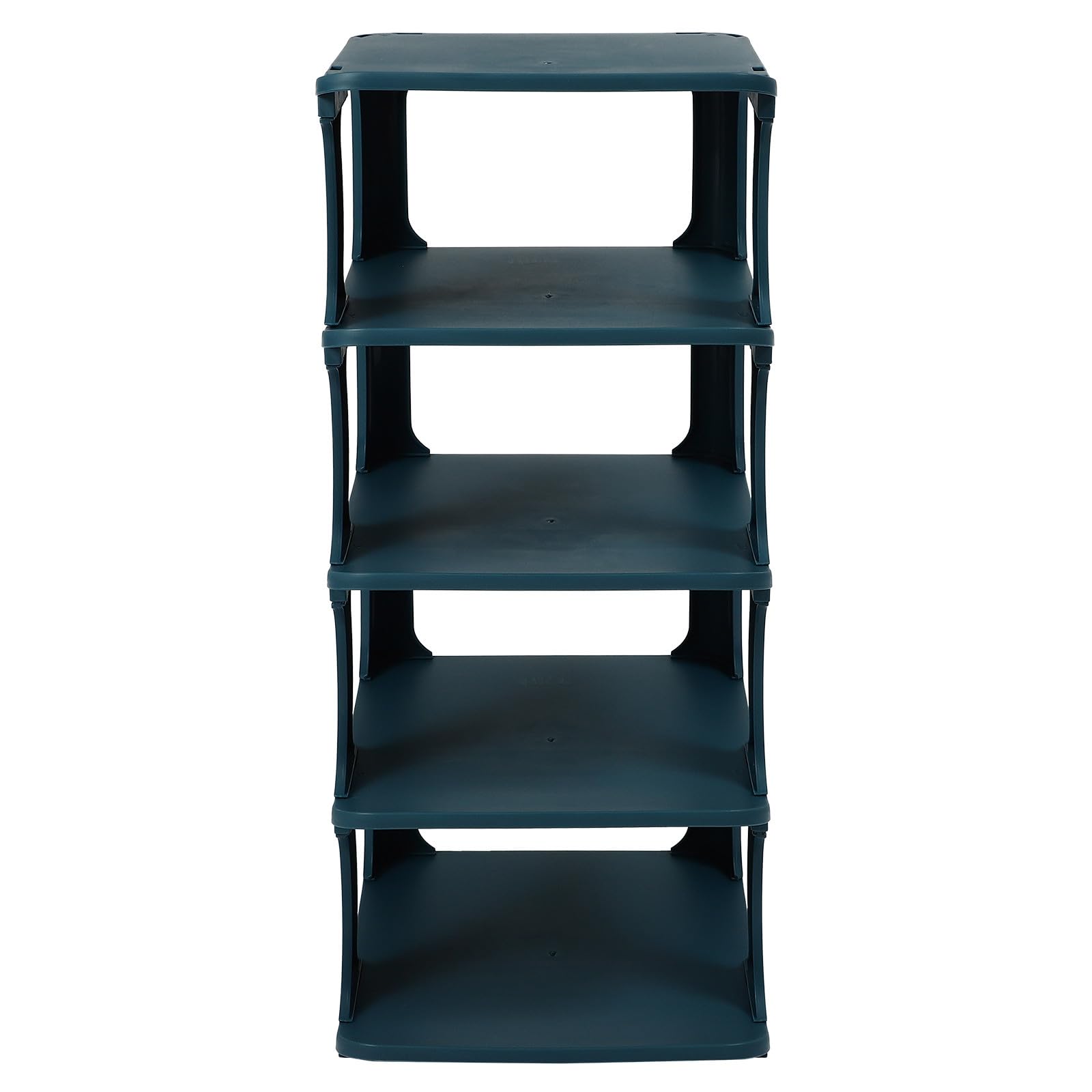 YARNOW Scarpiera Multi-strato in Plastica Blu Grande Spazio di Archiviazione e Facile da Pulire, Organizer Semplice e Raffinato la Casa