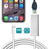 * 『Modisches und kompaktes Design』 Der Adapter bietet ultimative Zuverlässigkeit und Langlebigkeit. Einfach zu tragen, wenn Sie reisen und in einem Hotel ohne WIFI übernachten. 3.3Ft lang genug für den Anschluss.