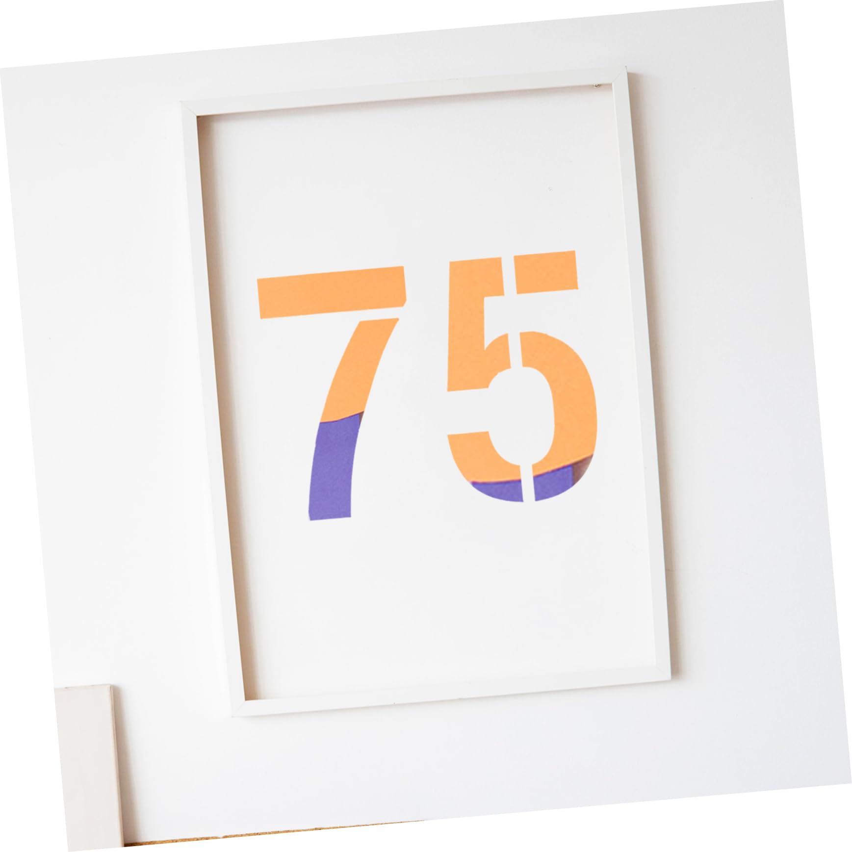 HOMSFOU 3 Set Stencil Riutilizzabili per Template per Etichettatura e Te Facili Usare e Leggeri