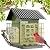 FlowaFoli Bird Feeders for Outdoors Hanging, Metal Bird Feeder with Double Suet Cage Cake, Large Capacity, Birdfeeders Sturdy & Weatherproof, Easy to Clean & Refill, Great for Attracting Wild Birds