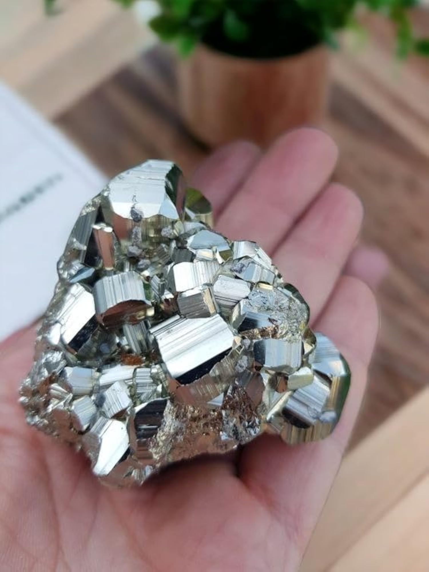 Lab Certified AAA Grade Peru Pyrite Original Cluster Geodes