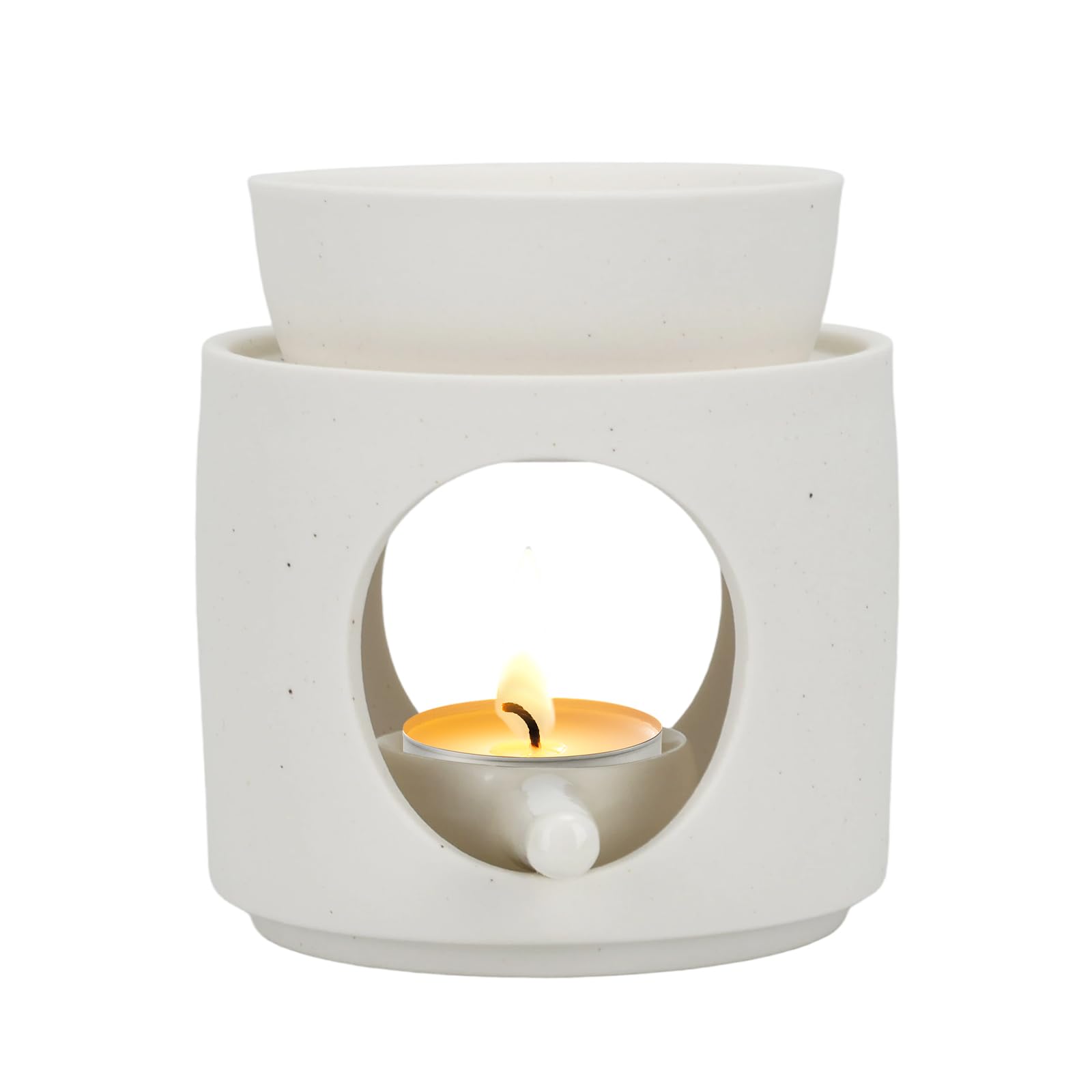 White Burner, Ceramic Tealight Warmer, Scented Oil Diffuser, White Ceramic Tea Light Candle Holder
