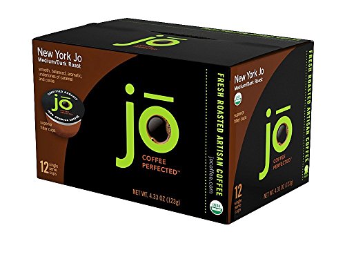 NEW YORK JO: 72 Cup Organic Medium Dark Roast Single Serve Coffee Pods for Keurig K-Cup Compatible B - //coolthings.us