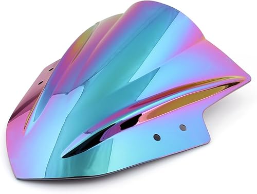 Miniatura 7 de Parabrisas doble burbuja Areyourshop para Kawasaki Ninja 300 EX300 2013-2016, Negro