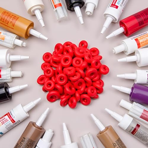 Image of 10Pcs Caulk Cap for Seal Caulking Tubes, Nozzle Protective Cover Hardware Adhesives Sealers,Covers Tube Caps for Sealing and Preserving Adhesive Caulk