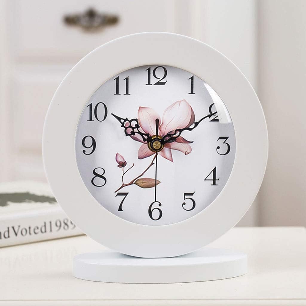 Retro Desk Clock Retro Table Clock/Deskclock -European Solid Wood Clock Simple Living Room Silent Table Clock Modern Bedroom Creative Pendulum Clock Table Clock