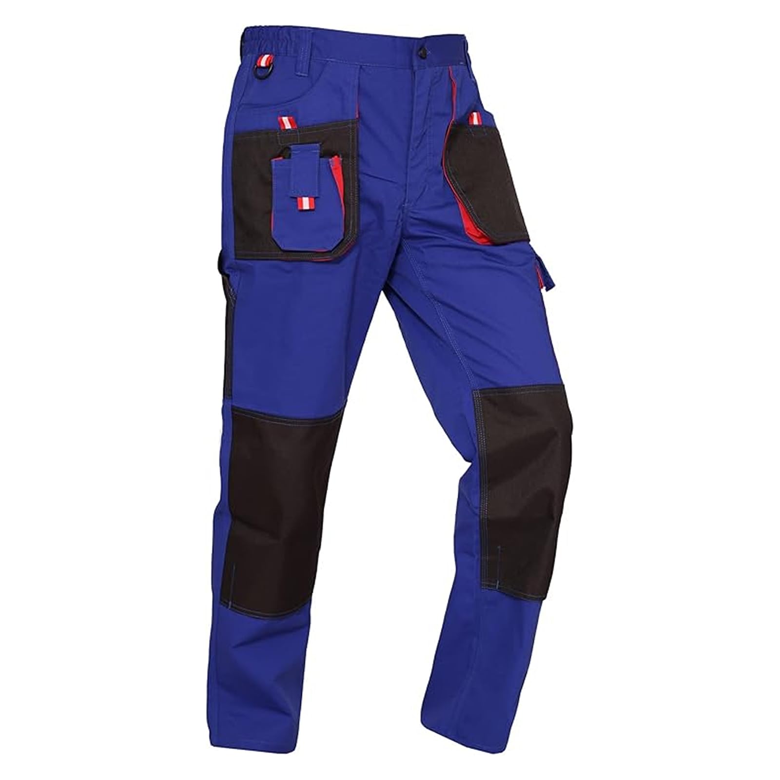 WORK IDEA Herren-Arbeitshose mit Oxford-Knietaschen, strapazierfähigem Canvas