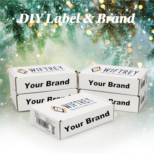 Image of WIFTREY 100 Pcs Shipping Boxes 5.91X3.94X1.57, White Corrugated Cardboard Box for Shipping Small Business, Gift Packing, Mailing