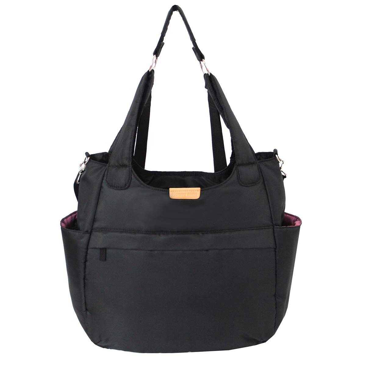 Hanna Hula 3WAY H-type Racquet Ruck/Black, Back Pocket, Racquet Storage Pocket, Lightweight, Large Capacity, Fluffy Feel, Tote, Shoulder Backpack, Water Repellent CMO-3H-BK