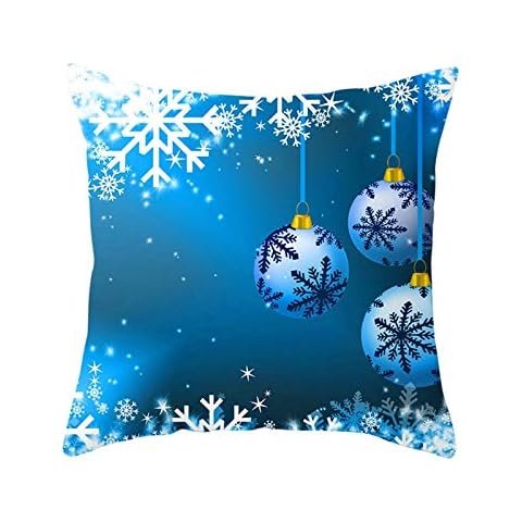 Homxi Snowflake Decorative Throw Pillow Cover Cover