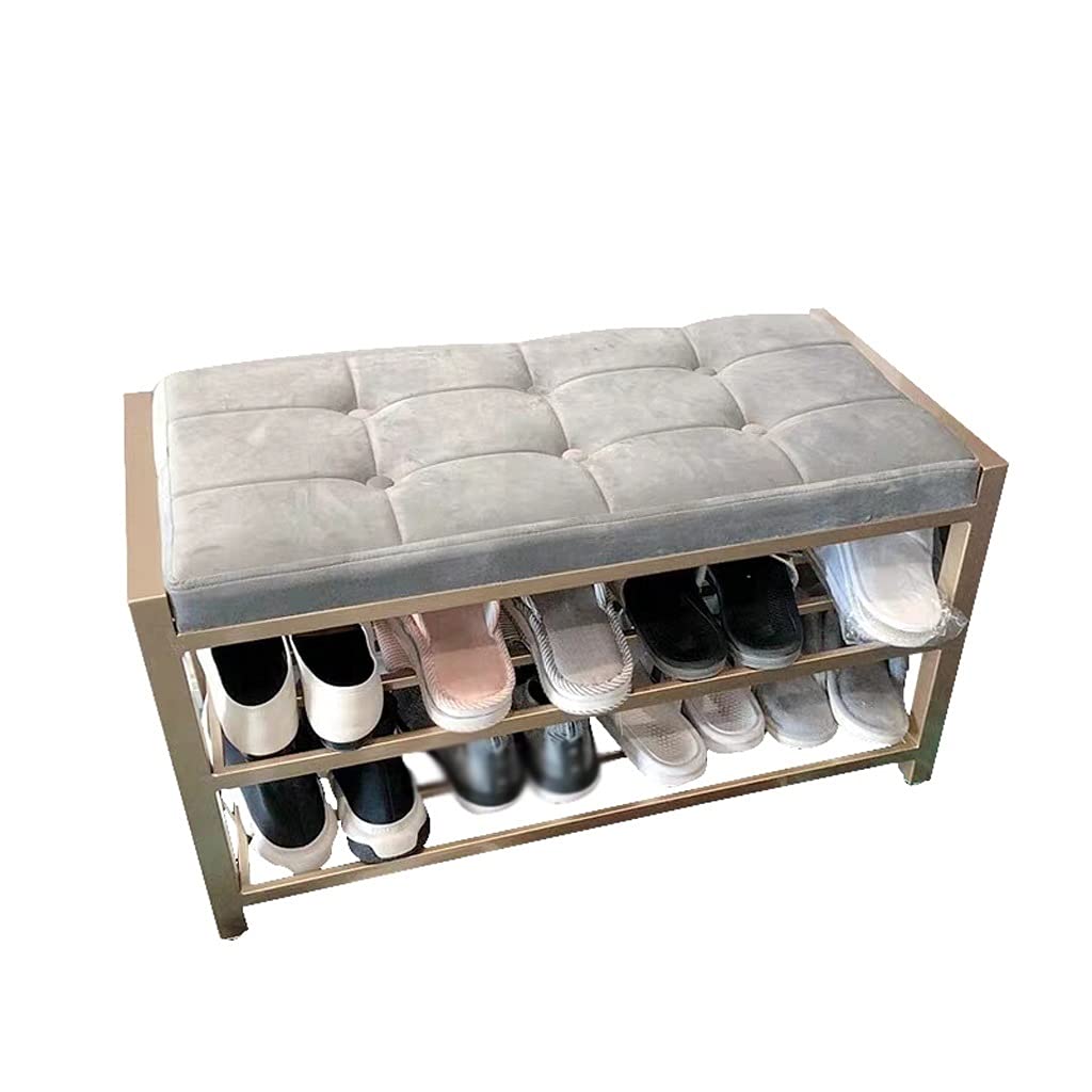 Étagère à chaussures siège tabouret : organisateur de chaussures pour entrée et chambre à coucher