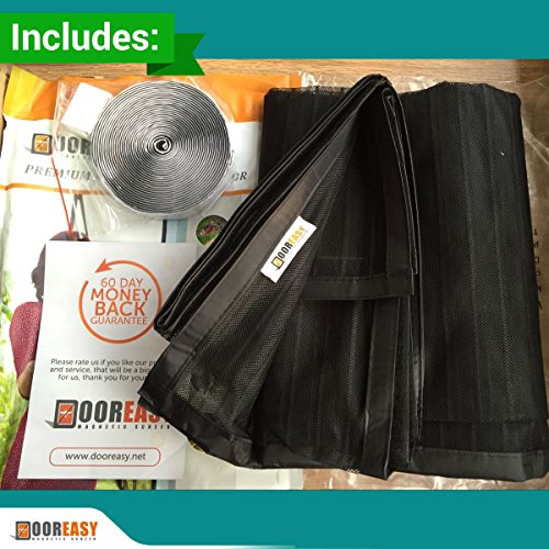 Dooreasy Magnetic Screen Door Easy Install Screen For Doorways/Doors/Patio, Quick Close No Slightest Gap, Fresh Air In(Fits Doors Up To 34"X82") #TOP5