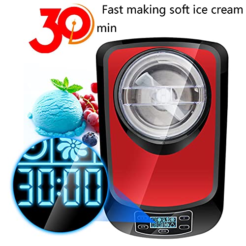 BAHAOMI Softeismaschine,Eismaschine Home 1,5 L Weich- / Hart-Eismaschine,Keine Vorkühlung Erforderlich,LCD-Bildschirm… – Bild 3