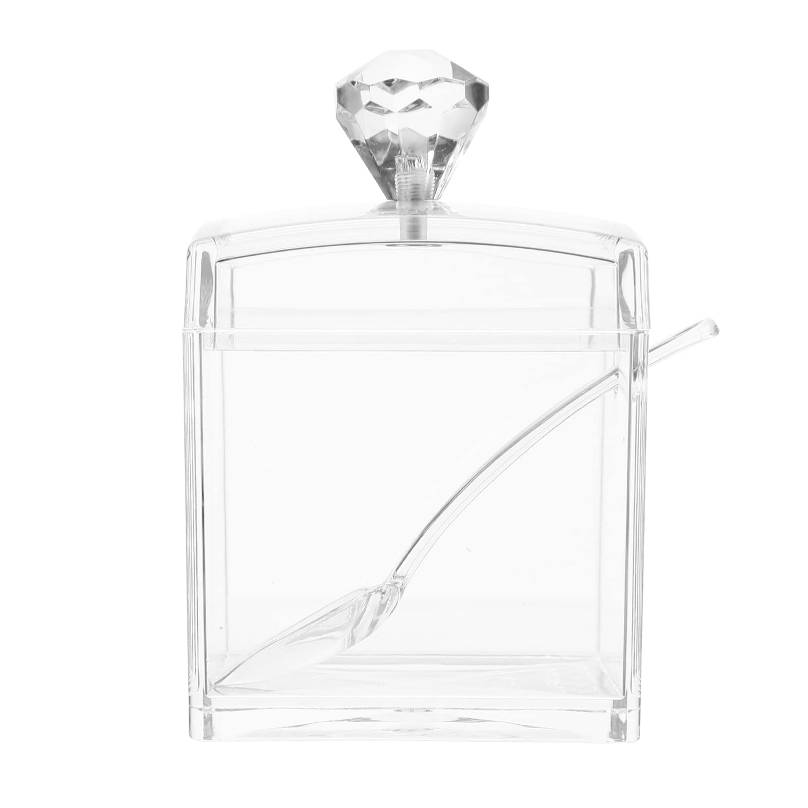 BRIGHTFUFU Seasoning Containers for Box Spoon Acrylic Sugar Holder Kitchenware Storage Can