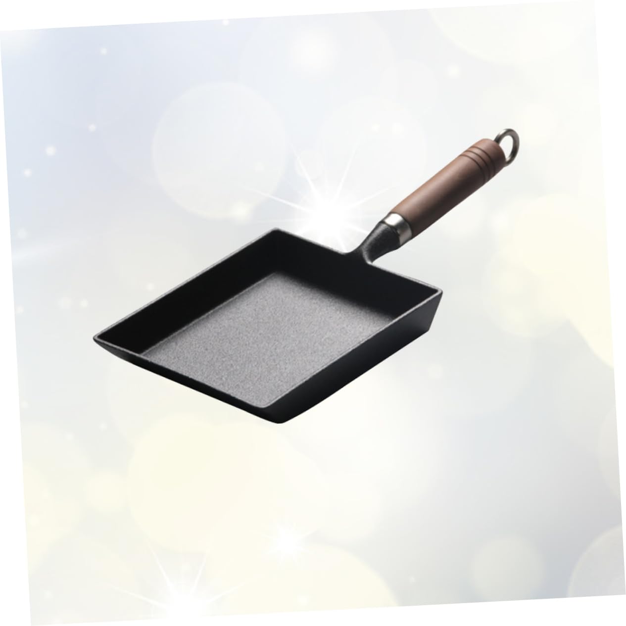 MUCKLILY Nonstick Omelette Pan Frying Pan for Easy Flipping Thickened Design for Cooking Omelets and Pancakes Compatible with Gas and Induction Cookers Black