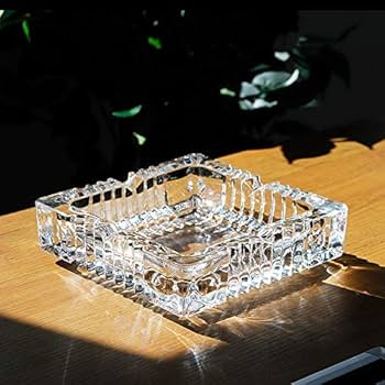 Amazon.co.jp: 灰皿 名入れ ガラス 四角 日本製 卓上 ネーム