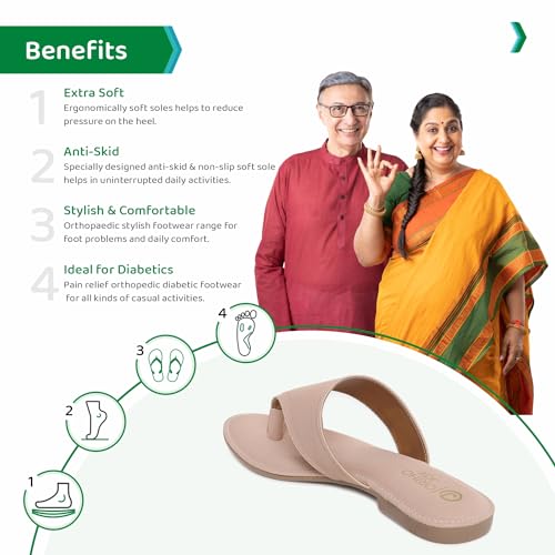Image of ORTHO JOY Fancy doctor Sandals|| Stylish slippers for women
