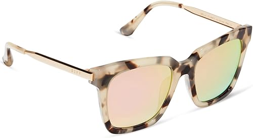 Miniatura 6 de DIFF Bella Designer - Gafas de sol cuadradas de gran tamaño para mujer, 100% protección UVAUVB, colores de moda de moda Tortoise
