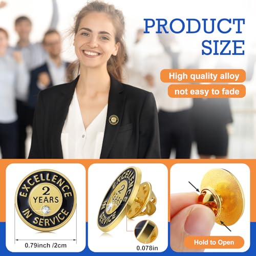 Image of Ferreve 50 /20 Pcs Year of Service Pins Employee Excellence Award Lapel Pin Performance Recognition Reward Anniversary