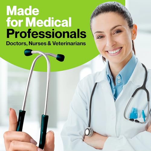 Image of Durabasics Stethoscope Ear Tips Replacement for Littmann Stethoscopes - Compatible with Littman Ear Tips Replacement, Stethoscope Ear Pieces, Littmann Stethoscope Parts & Cardiology IV Parts - Black