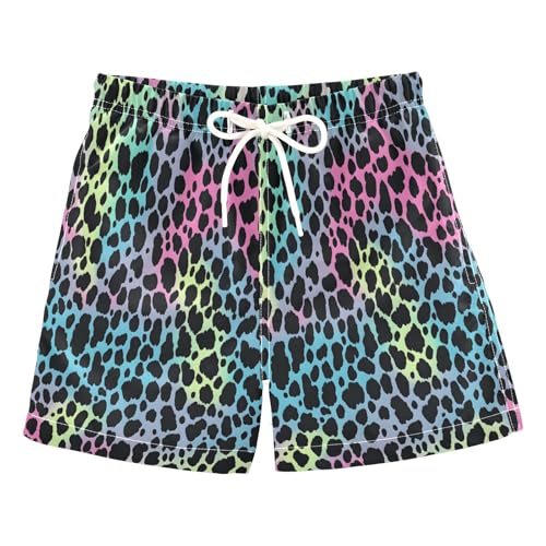 Boys Swim Trunks Toddler Swim Shorts Little Boys Swimwear Yellow Blue Pink Leopard Bathing Suit Swimsuit