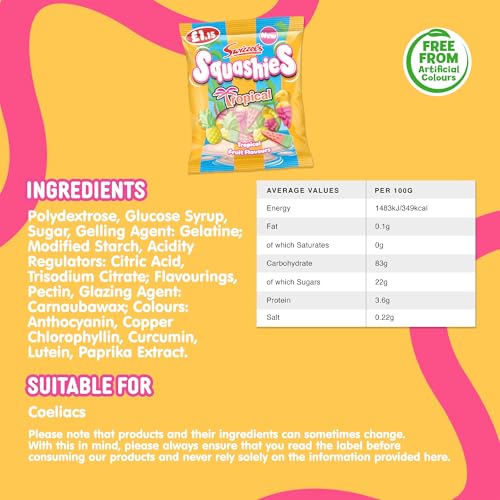 Swizzels Squashies Drumstick Tropical 100G (Pack de 3) miniatura 5