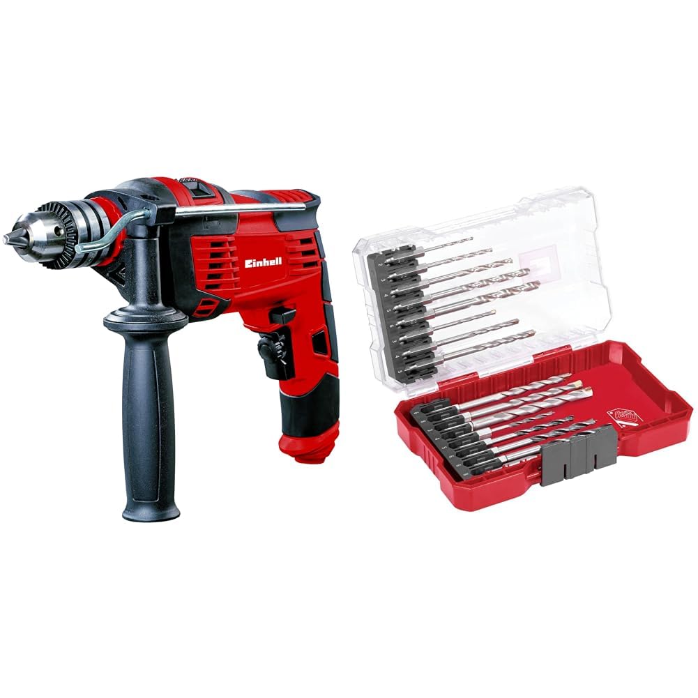 Einhell TC-ID 1000 E, Darbeli Matkap + Einhell Delici uç seti 16 parça M-CASE kutu