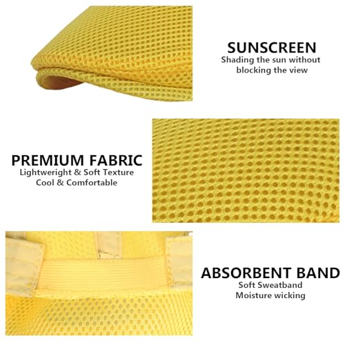Image of meioro Men's Mesh Flat Cap Summer Breathable Newsboy Hats Beret Ivy Cap Gatsby Irish Cabbie Driving Hat Full Head Wrap