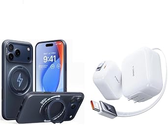 iPhone 17 67W Charger with Battery Protection and Retractable USB-C Cable and Case - Buy Together to Save 15%