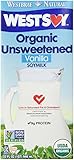West Soy Organic Soymilk, Unsweetened Vanilla, 32 Fl Oz