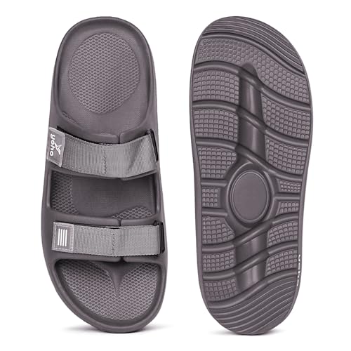 Image of YOHO Wilo Double Strap Sliders for Men | Cushioned & Lightweight | Adjustable Strap | Comfortable Monsoon Footwear & Rainy Sandals