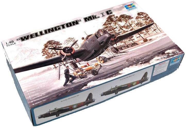 Trumpeter 1/48 Vickers Wellington Mk IC WWII British Bomber Model Kit