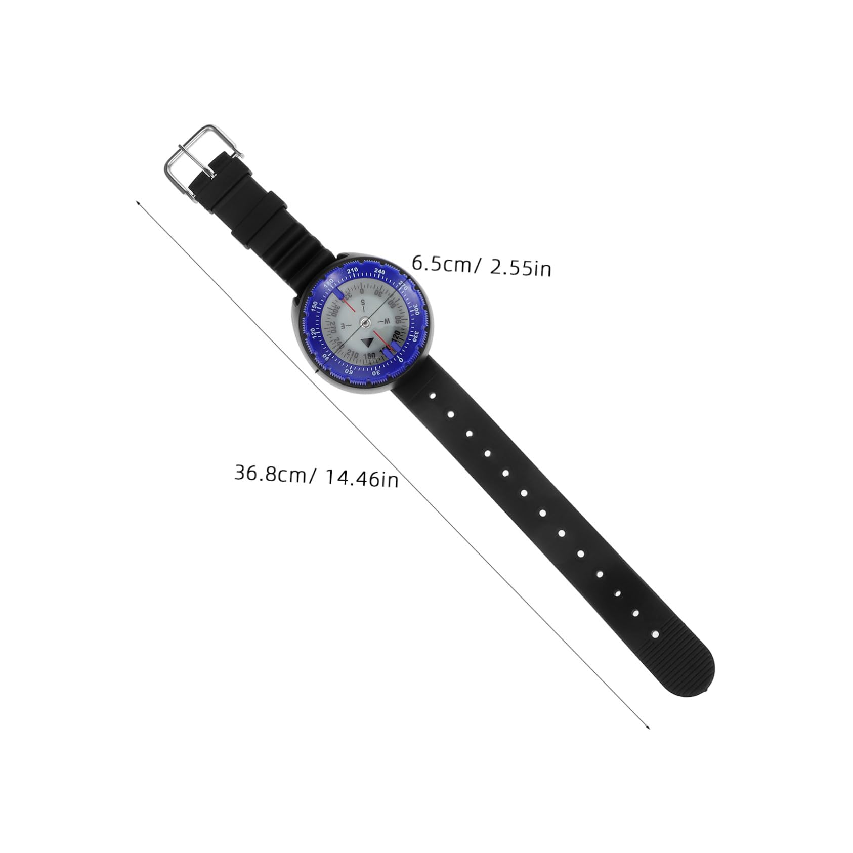 Cabilock Reloj Brújula Brújula de Buceo para Muñeca Herramienta de Navegación para Actividades al Aire como Mochileros y Deportes Acuáticos Compacta