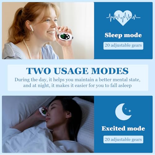 UYGTHI Sleep Aid Device for Adults Anxiety Relief Microcurrent Technology for Insomnia Stress Reduction Portable USB Rechargeable Sleep Support Tool with Adjustable Strap - Image 6