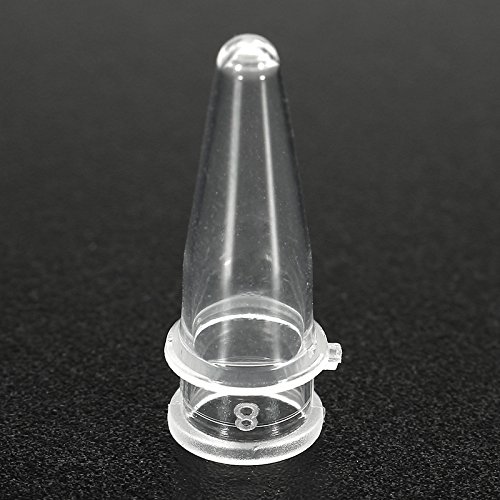 MASUNN 5 Stück Polypropylen Pcr Tube Strip konisch Bottom 8 Tube Strip mit Flat Caps 8 x 0,2 ml