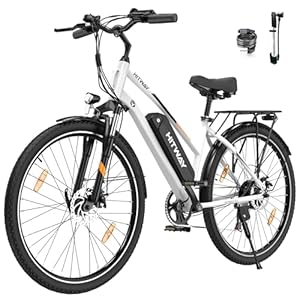 HITWAY elektrische fiets, 28″ elektrische ondersteunde fietsen, City E-Bike met 36V 12Ah afneembare accu, 250W motor, 7 snelheden, stedelijke E-Bike voor volwassenen mannen vrouwen Bereik tot 35-90