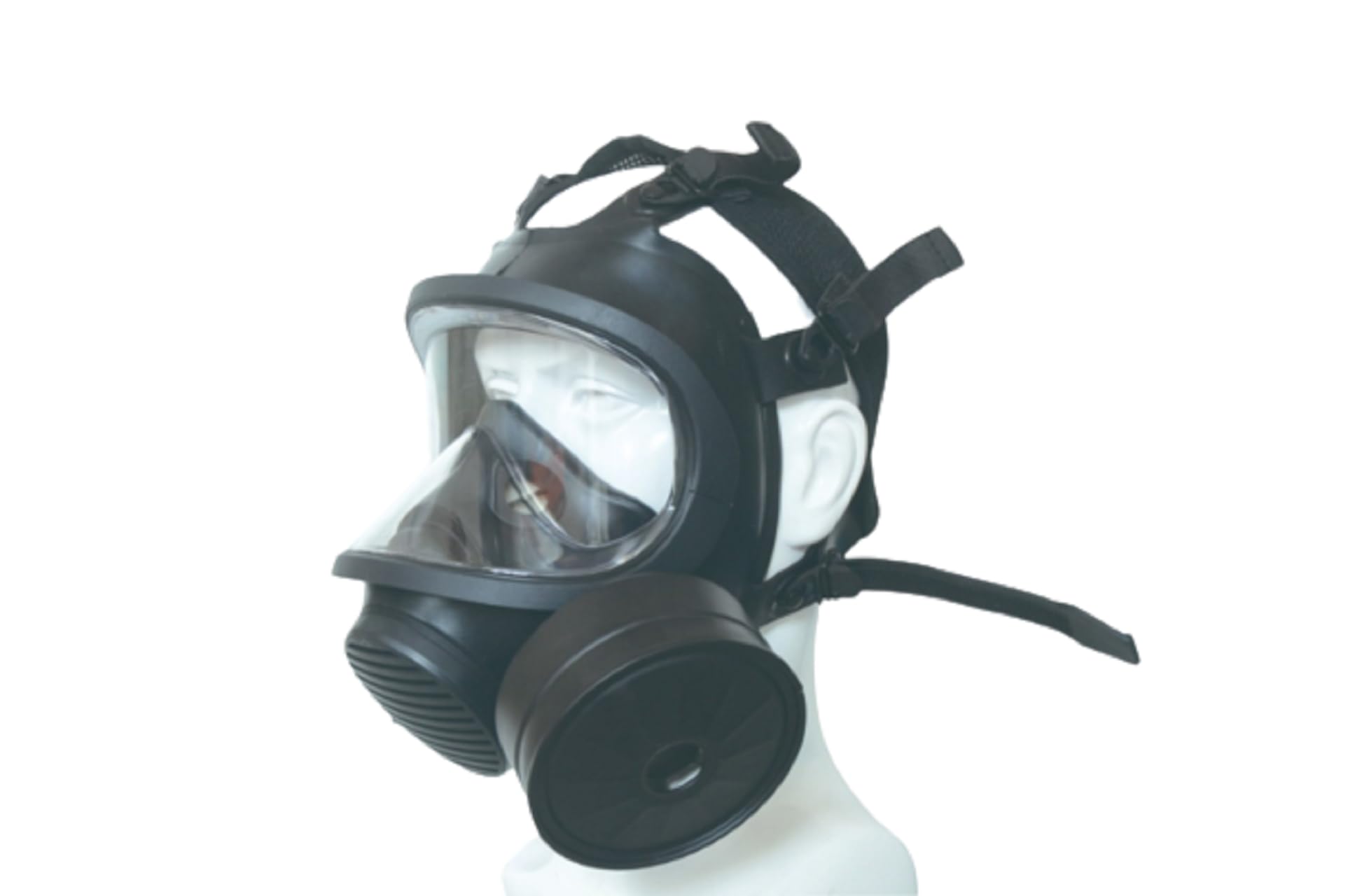 GEDIZ Máscara de gas respiratoria de protección respiratoria con gafas de seguridad para radiación nuclear, contaminación biológica y química y antiterrorismo