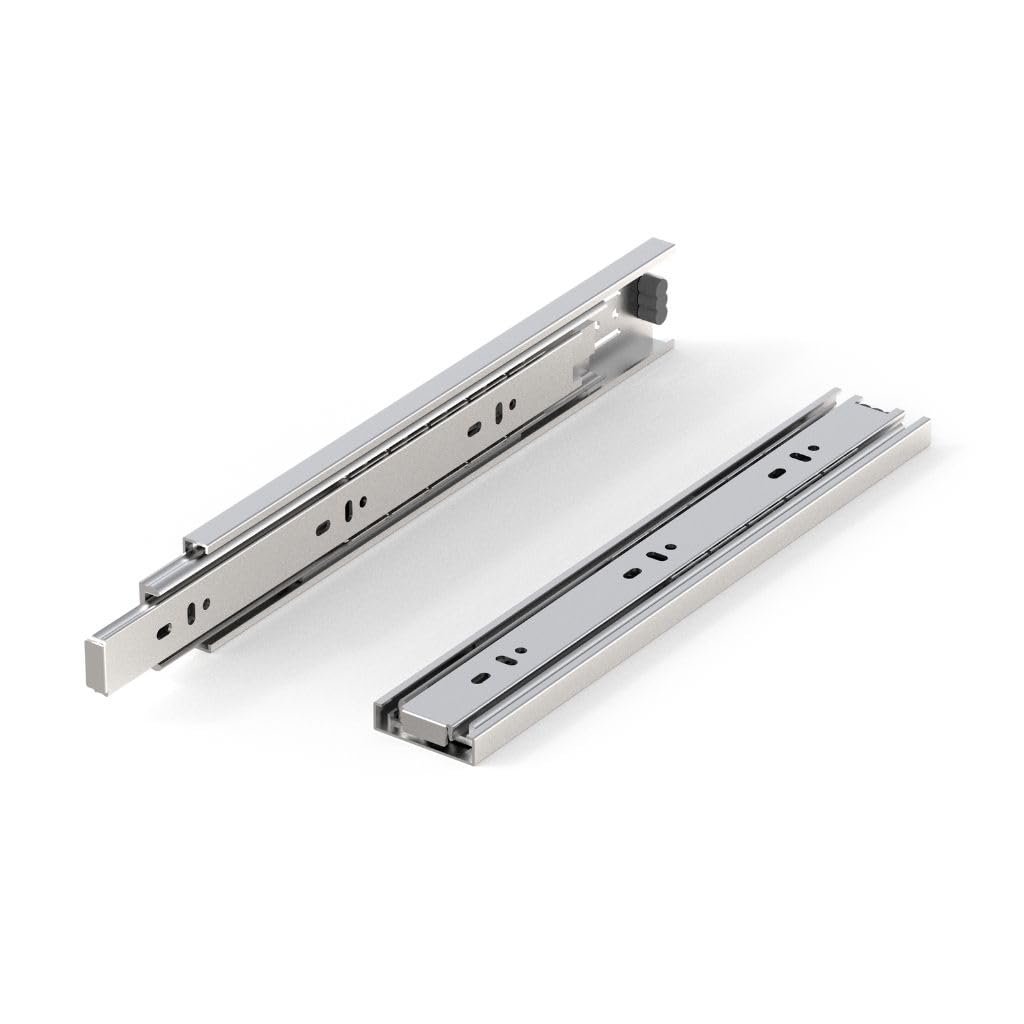 Serie G48 - Coppia Guide Telescopiche per Cassetti, portata 45 kg (1000 mm)