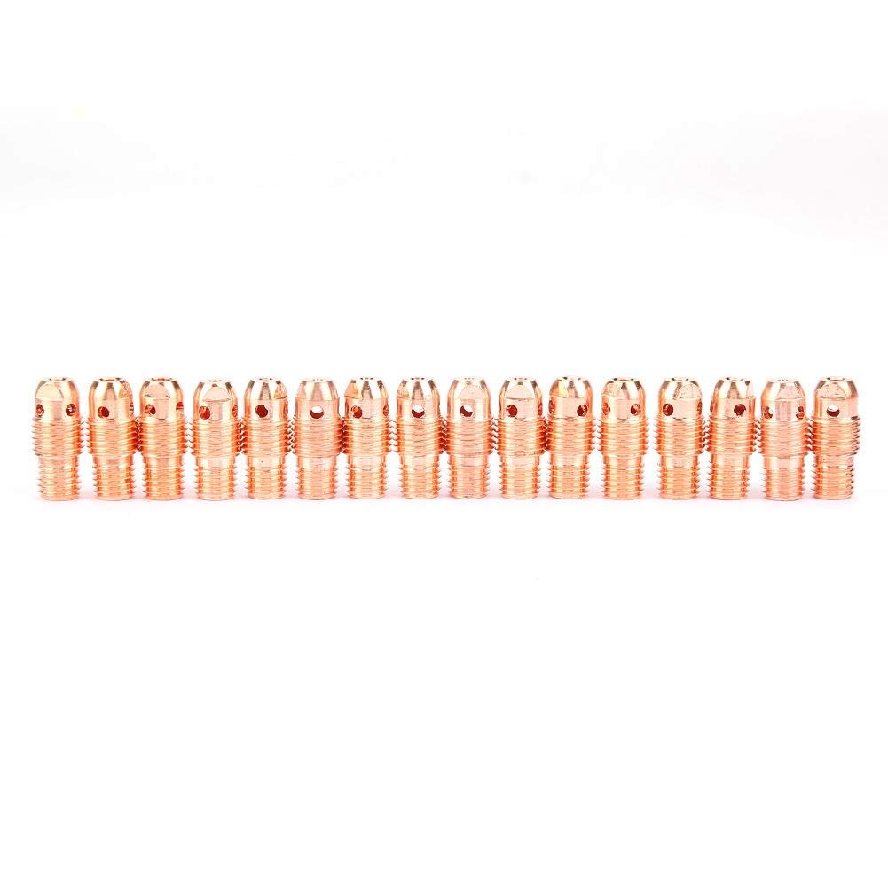 53pcs/set Torcia per saldatura TIG Parti del corpo Kit di ugelli per collettore di lenti per gas Lente per WP-9 20 25 Torcia per saldatura TIG WP-9/20/25 Accessori Set da 53 pezzi