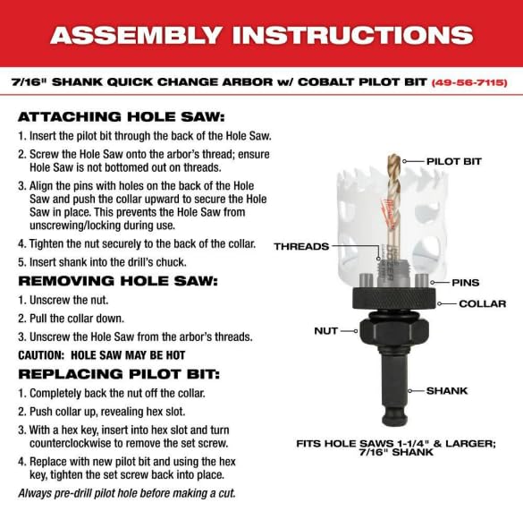 Milwaukee 49-56-0217 4-1/8-Inch Ice Hardened Hole Saw - image 5