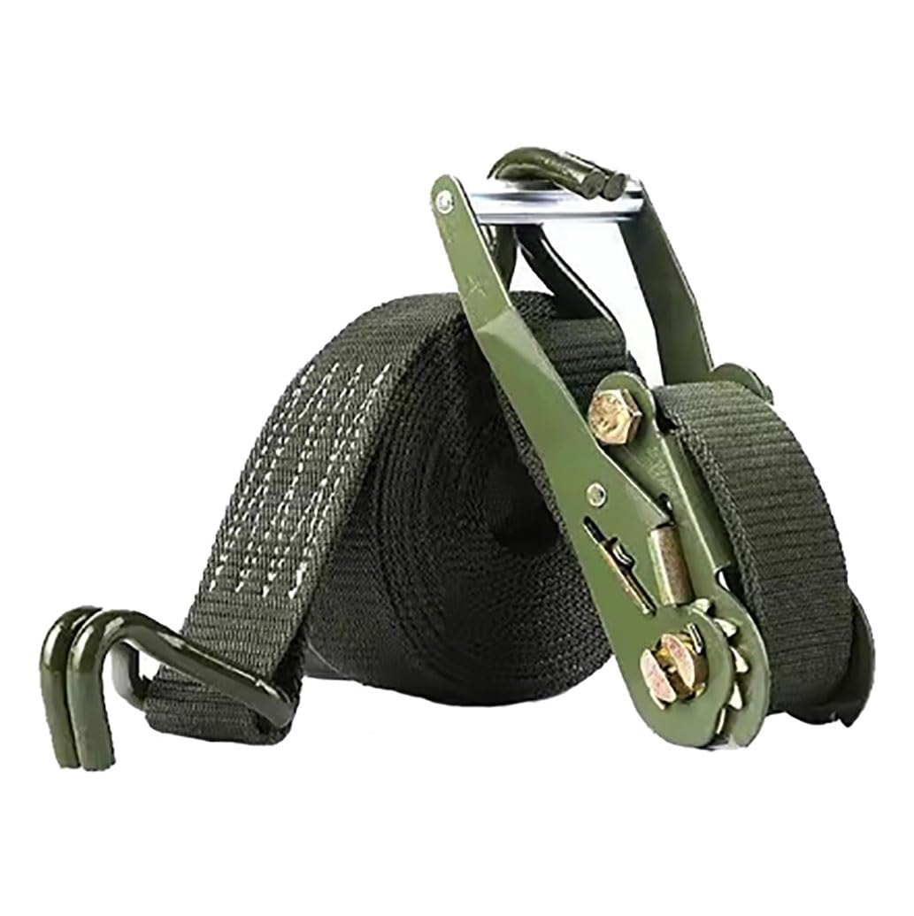 Cinghie A Cricchetto, In Poliestere Resistente, Con Gancio A J, Fissaggio Del Carico Per Biciclette, Camion, Rimorchi, Tetto Auto, Ecc(W 5cm/1.97in,L 7m/275.6in)