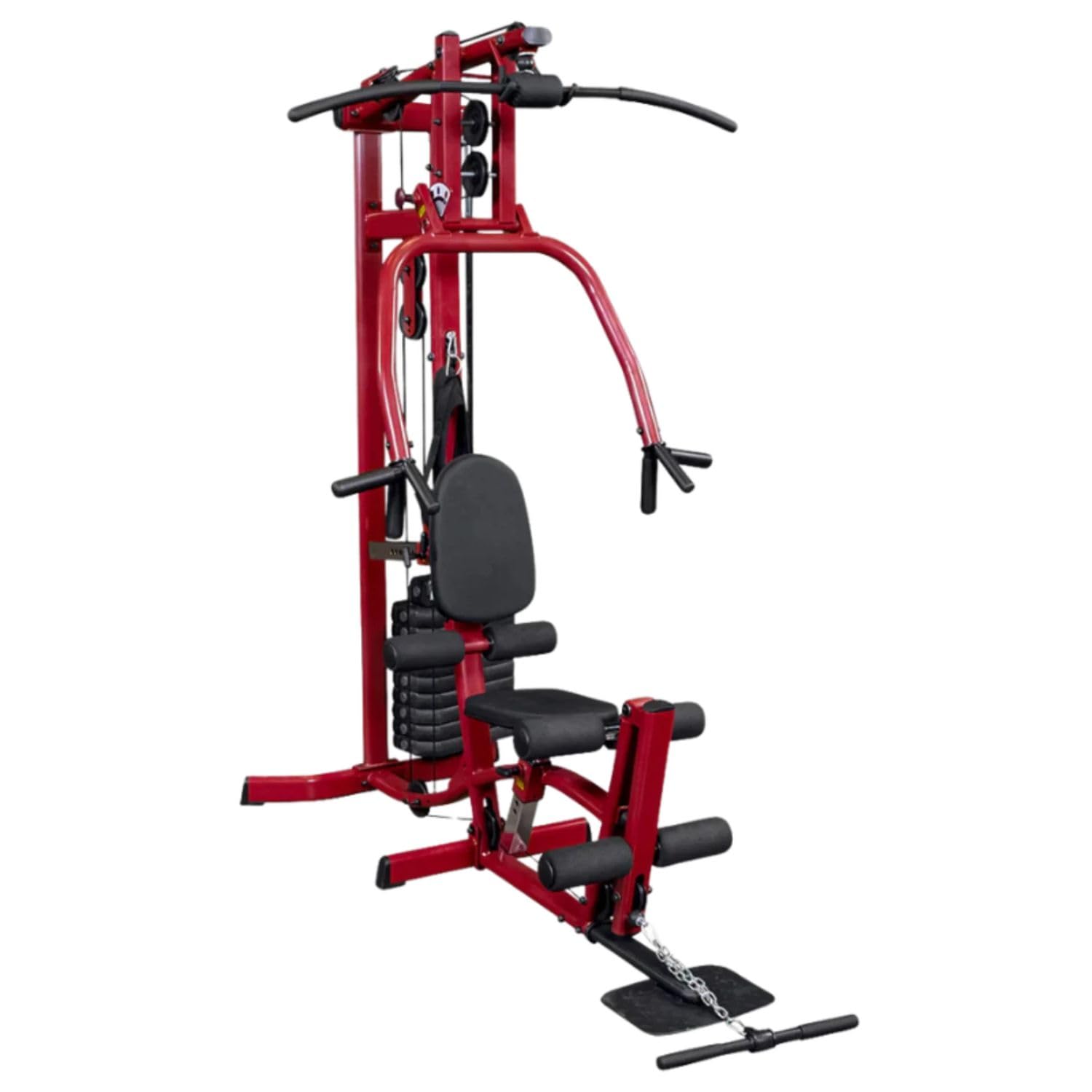 by Body-Solid (BFMG30) Multi-Station Single Weight Stack Home Gym Machine, Arm & Leg Strength Training Functional Exercise, Red