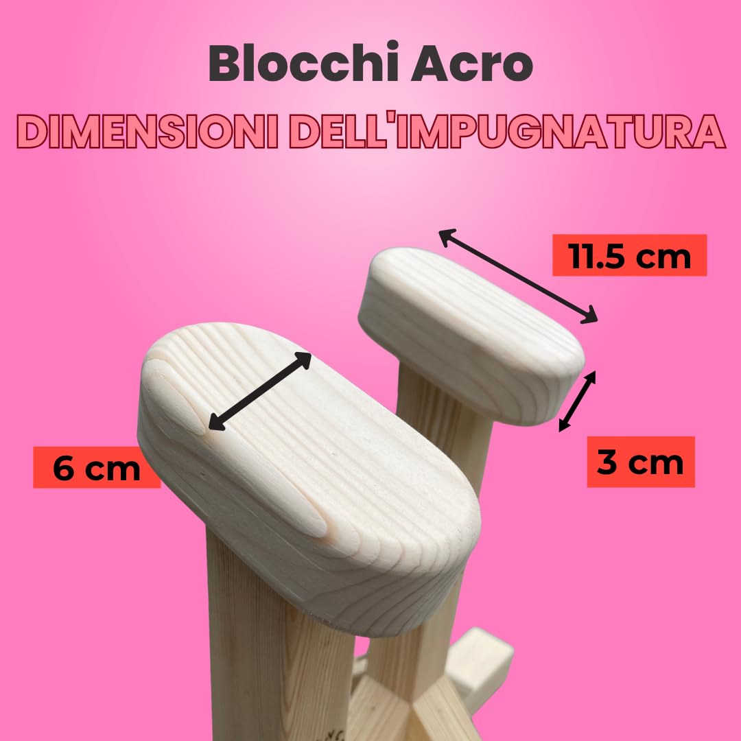 Piattaforma per ginnastica, comprensiva di gesso liquido, pali acrobatici e blocchi verticali, per ginnasti