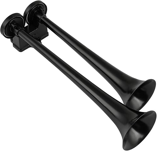 Miniatura 3 de STAYTOP Kit de bocina de trompeta dual de 150 dB con 2 compresores, camión, tren, bocina de aire para automóvil, 12 V, para camiones, motocicletas,