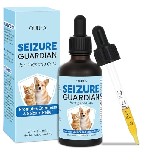 Yakucho Seizure Guardian for Dogs and Cats Nervous System Support for Dogs and Cats Supports Relaxation & Calm Behavior Natural Herbal Formula Easy to Use 59 mL