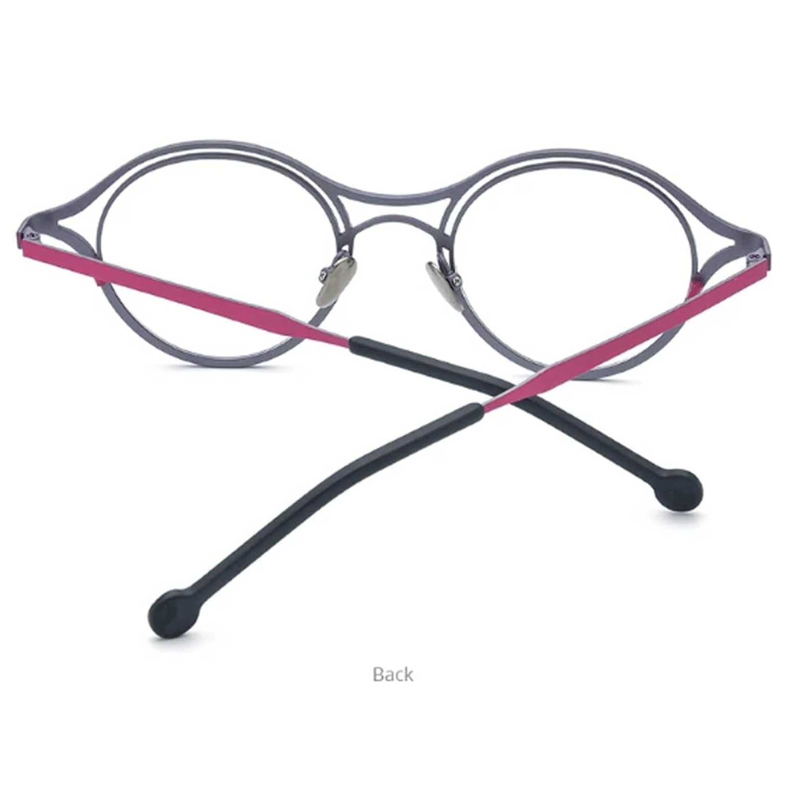 Okrągłe oprawki do okularów przezroczyste soczewki damskie oprawki do okularów retro męskie oprawki do okularów tytanowych ramka na okulary podróżne